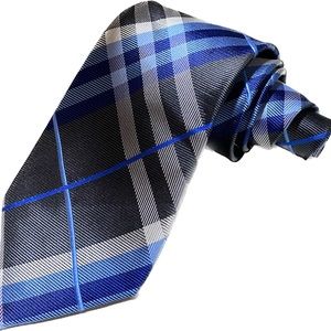 Geoffrey Beene Hand Made 100% Silk Tie Plaid Tie